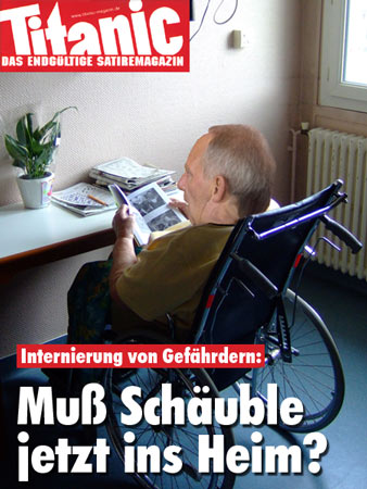 Muß Schäuble jetzt ins Heim?