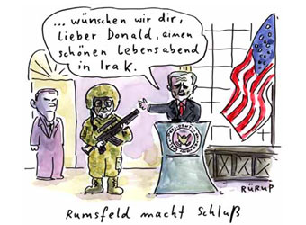 Rumsfeld macht Schuß!