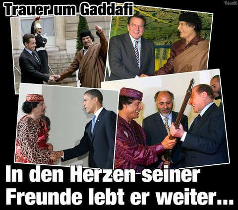 Trauer um Gaddafi