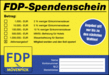 FDP-Spendenschein