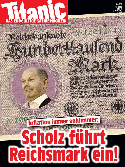 Inflation immer schlimmer: Scholz führt Reichsmark ein! (07/2022)