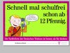 Schnell mal schulfrei schon ab zwölf Pfennig