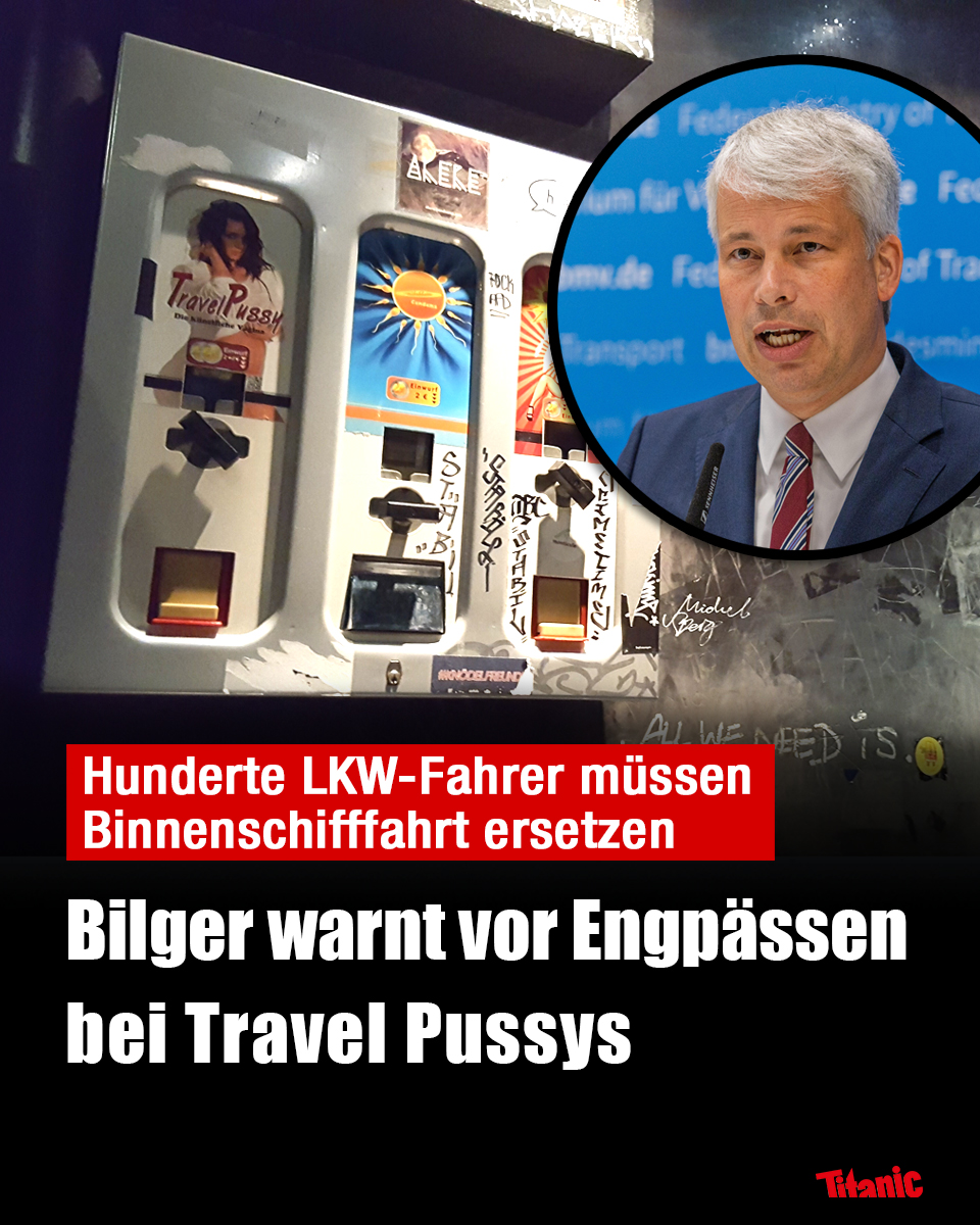Hunderte LKW-Fahrer sollen Binnenschifffahrt ersetzen: Bilger befürchtet Engpass bei Travelpussys